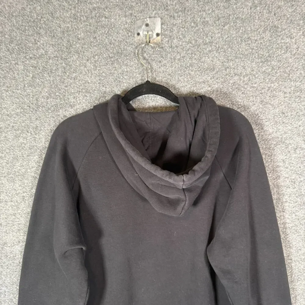 Adidas Sweater Mens Medium Black Sweatshirt Fleece Hoodie Logo Casual Athleisure